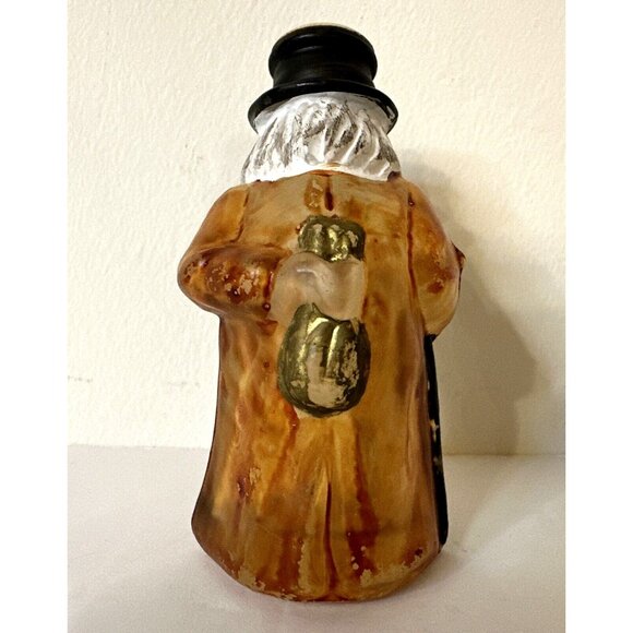 Rare Glass EBENEZER SCROOGE Tree Light Up Cover Old World Christmas Ornament VTG - Picture 2 of 7